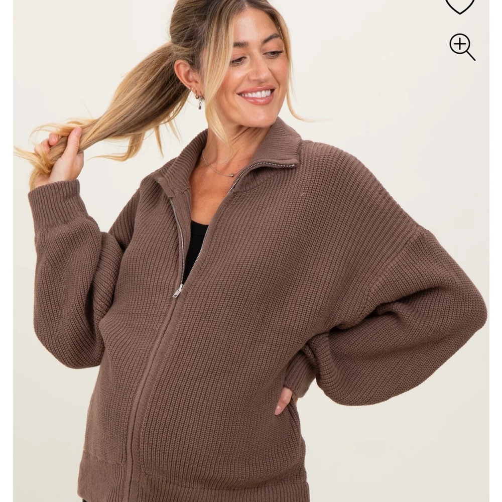 Pinkblush Chocolate Brown Women's Cardigan maternity
